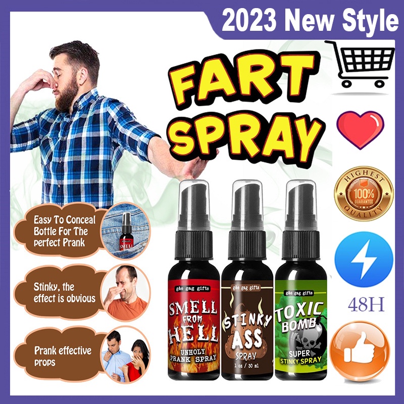 ☬Fart Spray Stinky Prank Liquid Terrible Smell Spray Extra Strong Stink