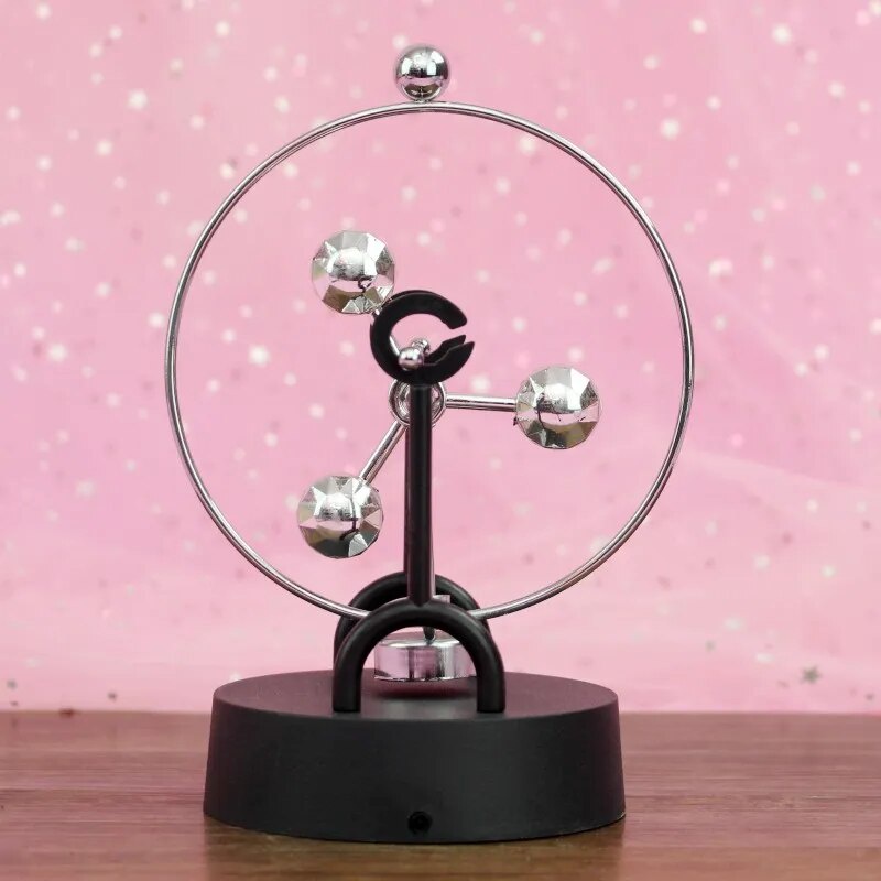 New Newton Cradle Pendulum Ball Rotating Perpetual Motion Machine