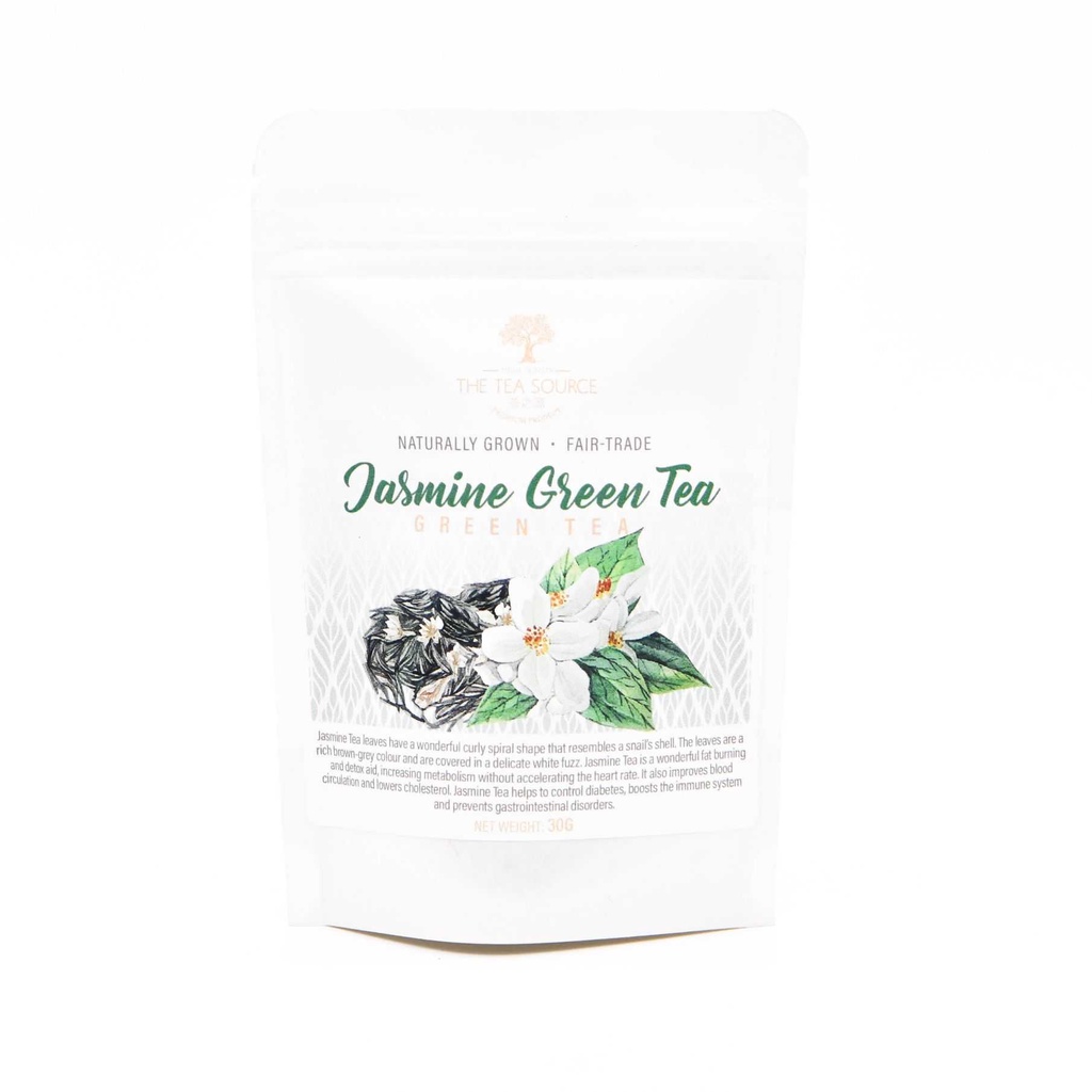 Jasmine Green Tea Green Tea Low Caffeine in Zip Pouch Tea