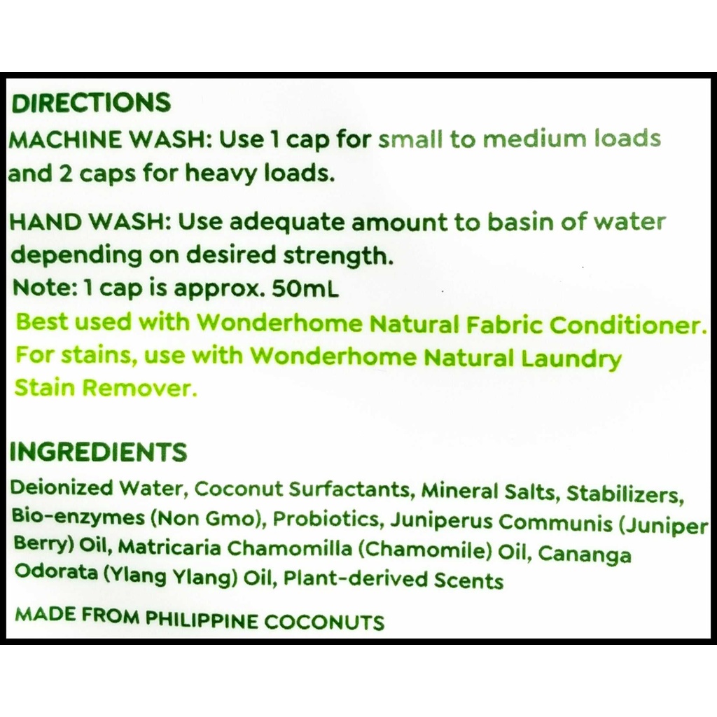 Wonderhome Naturals Laundry Detergent Liquid Wildberry Seaside