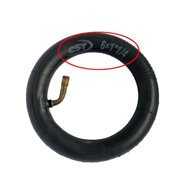 290 6x1 1/4 tyre inner tube 6 inch Inflation wheel tire for Electric Scooter Ebike Wheelchair