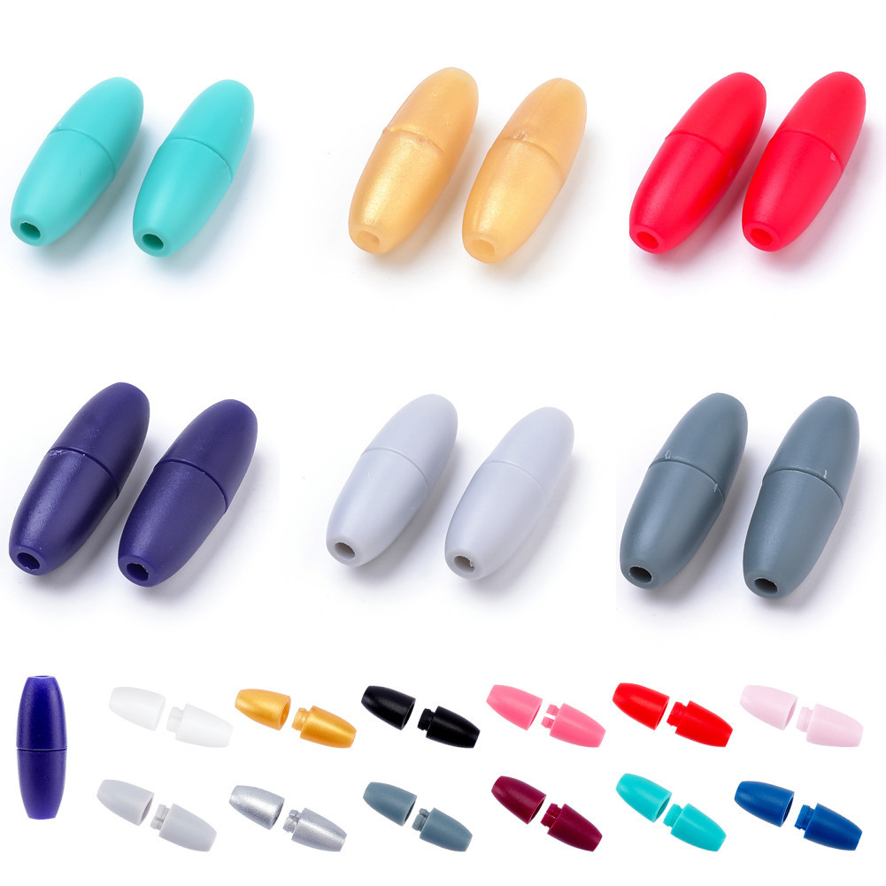 ♚100 Set Plastic Breakaway Clasps For Rubber DIY Bracelet Necklaces