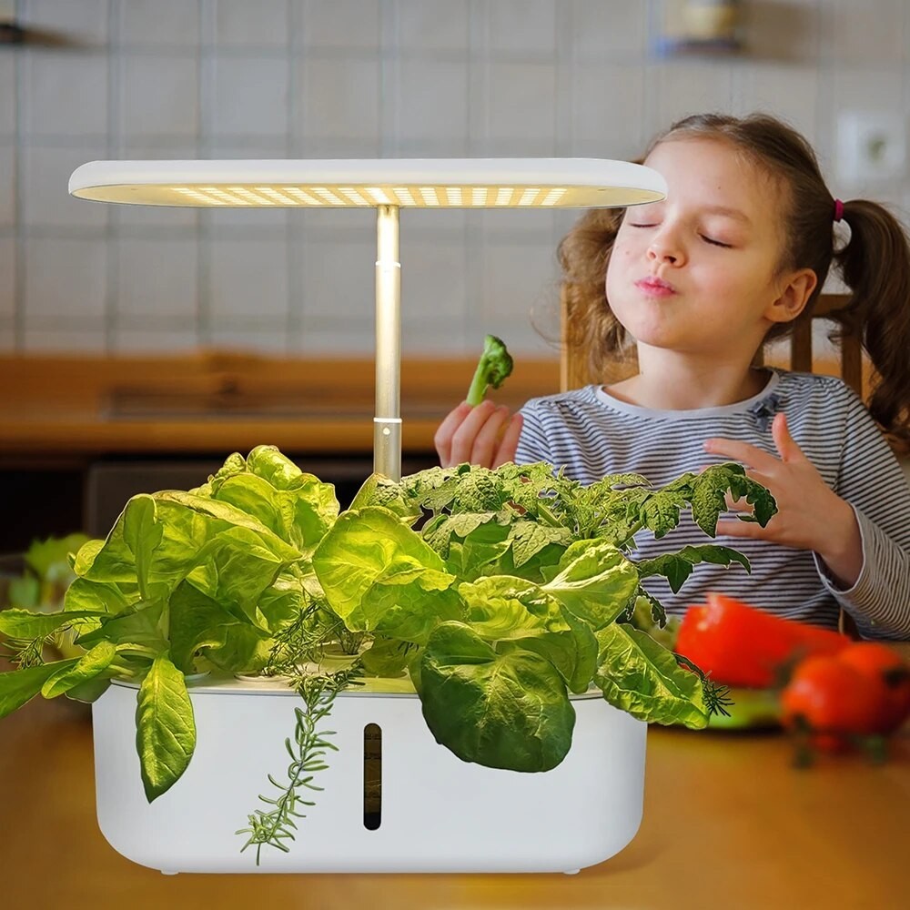 Smart Garden Hydroponics Growing System 24W Full Spectrum 104 LED Desk