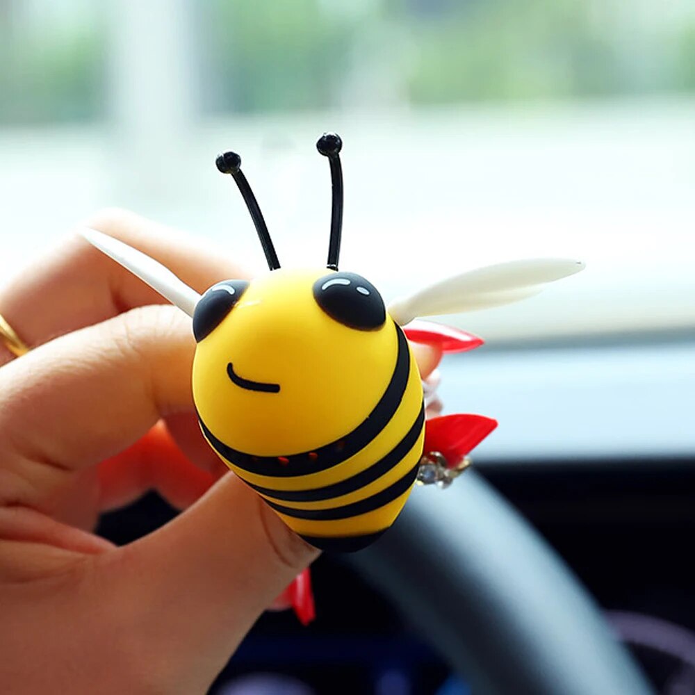 New Car Air Freshener Smell Vent Perfume Diffuser Honeybee Rotating