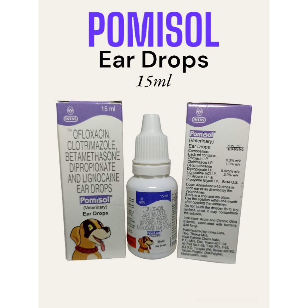 Pomisol Ear Drops for PetDog 15ml Shopee Philippines