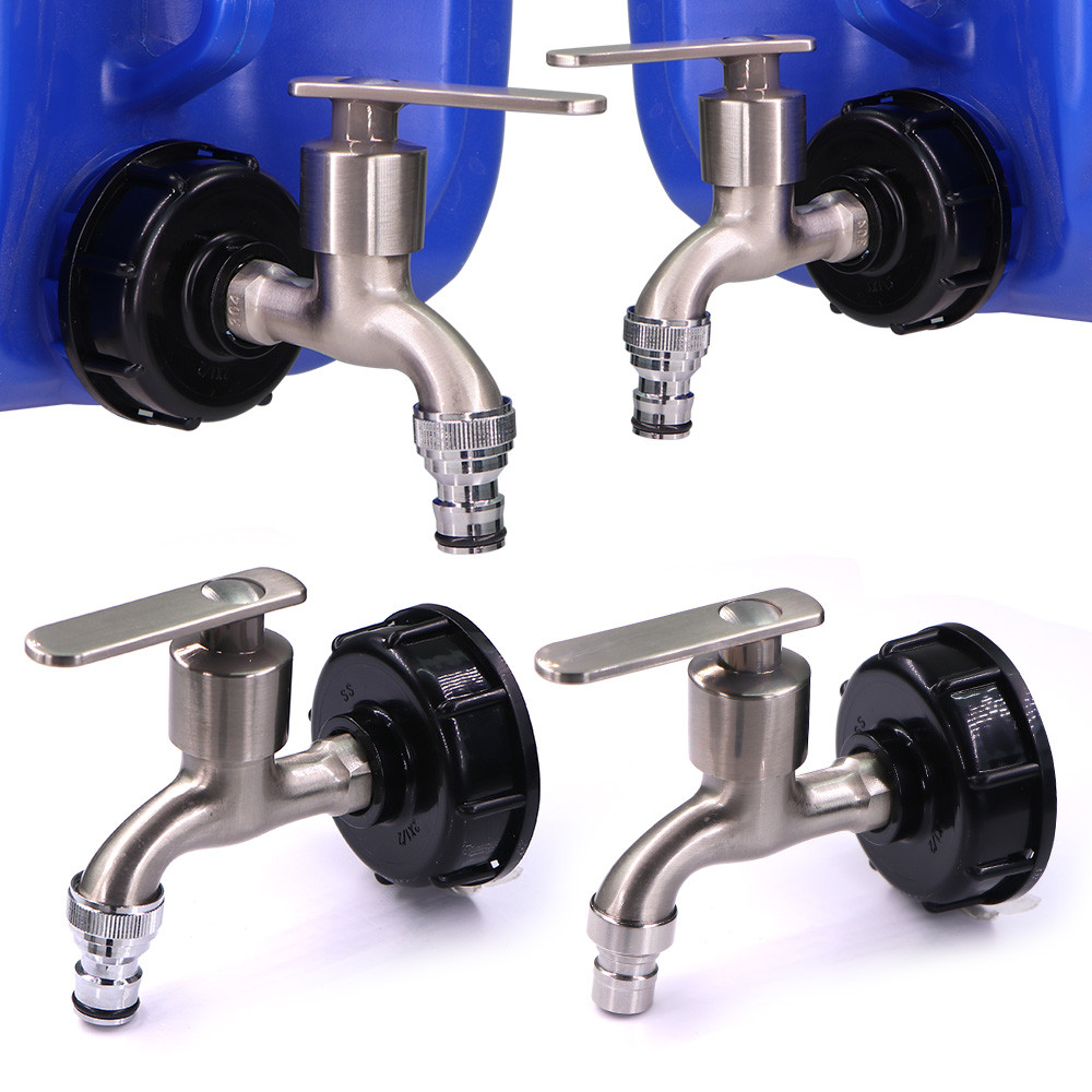 1/2" IBC Tank Irrigation Faucet Garden Home Water Tap Extender Valve
