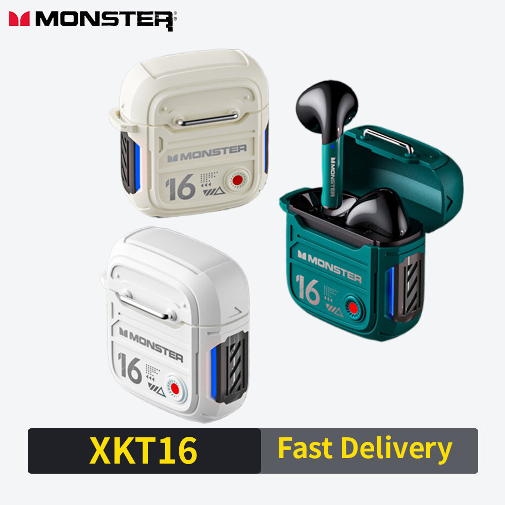 Monster XKT16 TWS Earphones Bluetooth Wireless Earbuds Noise