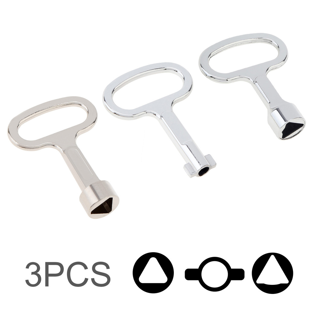 3pcs Plumber Key Wrench for Electric Control / Tap Water Valve