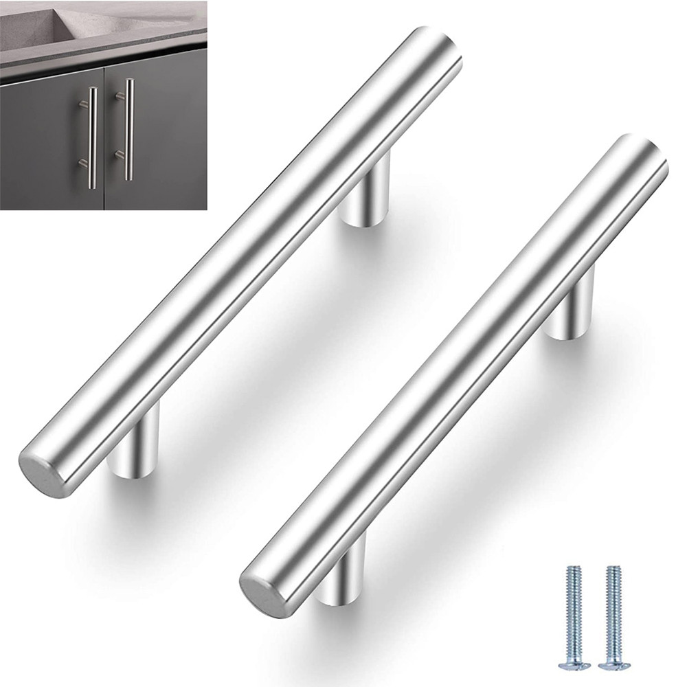 Furniture Handles Wardrobe Door Pull Stainless Steel Drawer Handle T