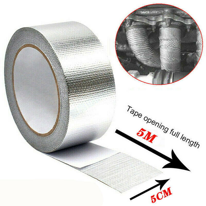 5m*5cm Exhaust Pipe Insulation Tape Exhaust Heat Tape Manifold Downpipe