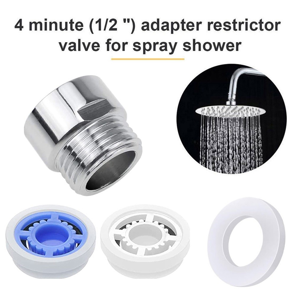 Shower Head Flow Control Valve Set Water Saver Device Flow Reducer