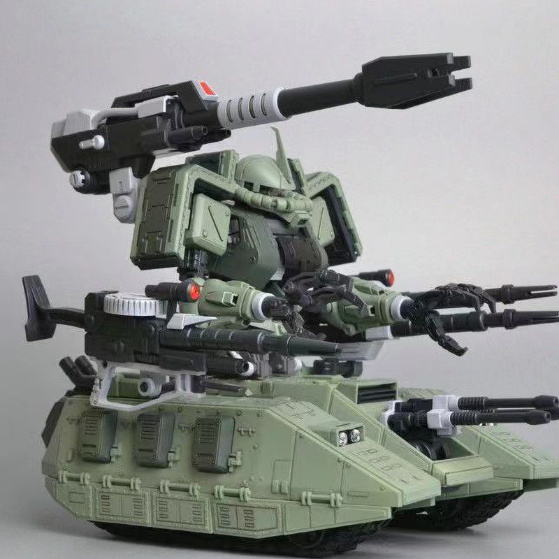 MK Motor King MS06V Zaku Tank MG 1/100 Green Field Combat Vehicles DIY