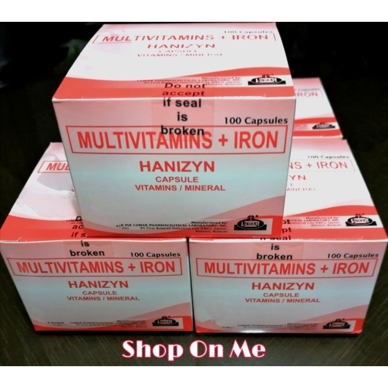 Multivitamins + Iron ENERFLOW 100capsules (New Packaging) Shopee