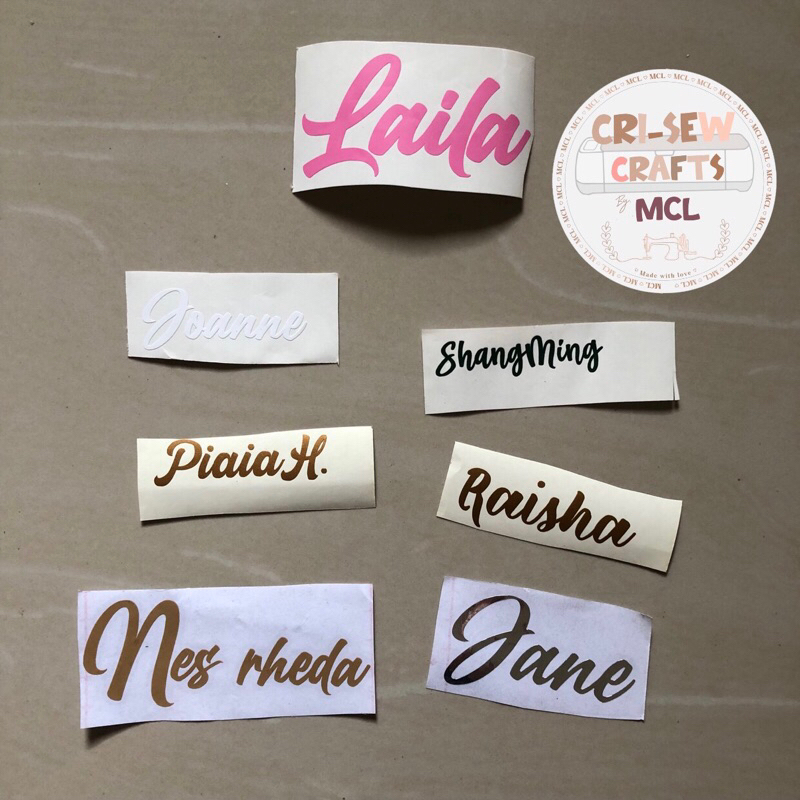 Personalized vinyl sticker labels with transfer tape Shopee Philippines