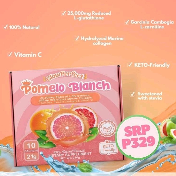 Glow Perfect Pomelo Blanch weight loss, glutathione and collagen drink