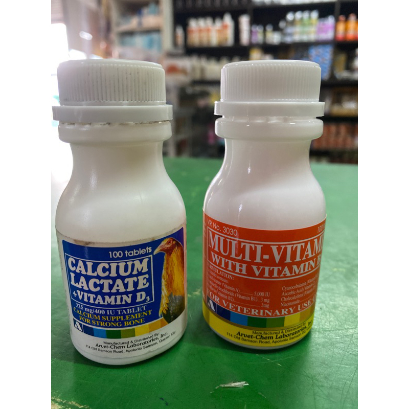 Arvet Multivitamins / Calcium Lactate for Dog, Cat, Pigeon, Chicken