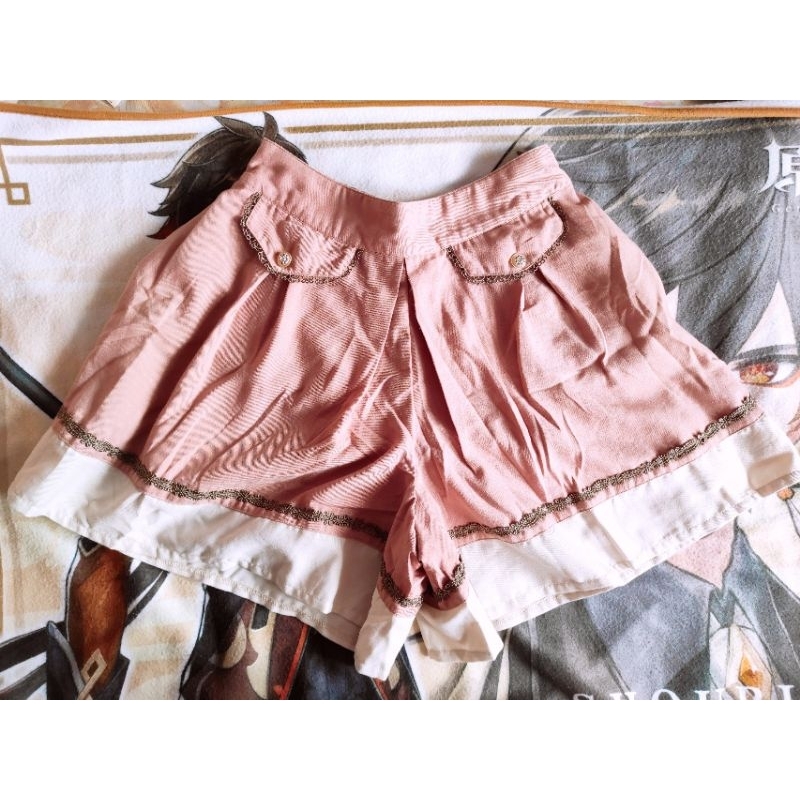 axes femme old rose skort skirt shorts kawaii lolita gyaru cottagecore