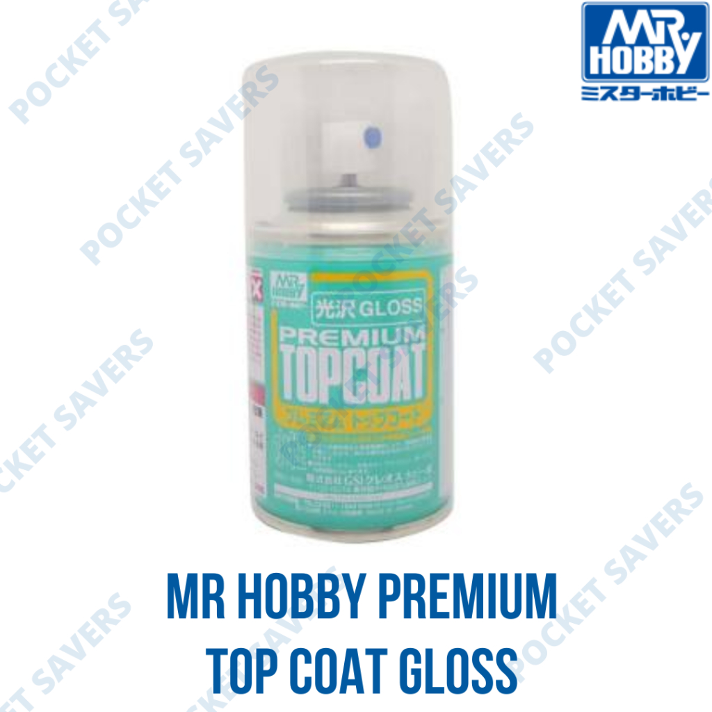 Mr. Hobby Top Coat Premium Gloss 88 ml (Painting Coating Spray Varnish