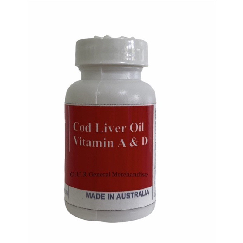 Cod Liver Oil ( Vitamin A and D ) " 100 softgel " Shopee Philippines