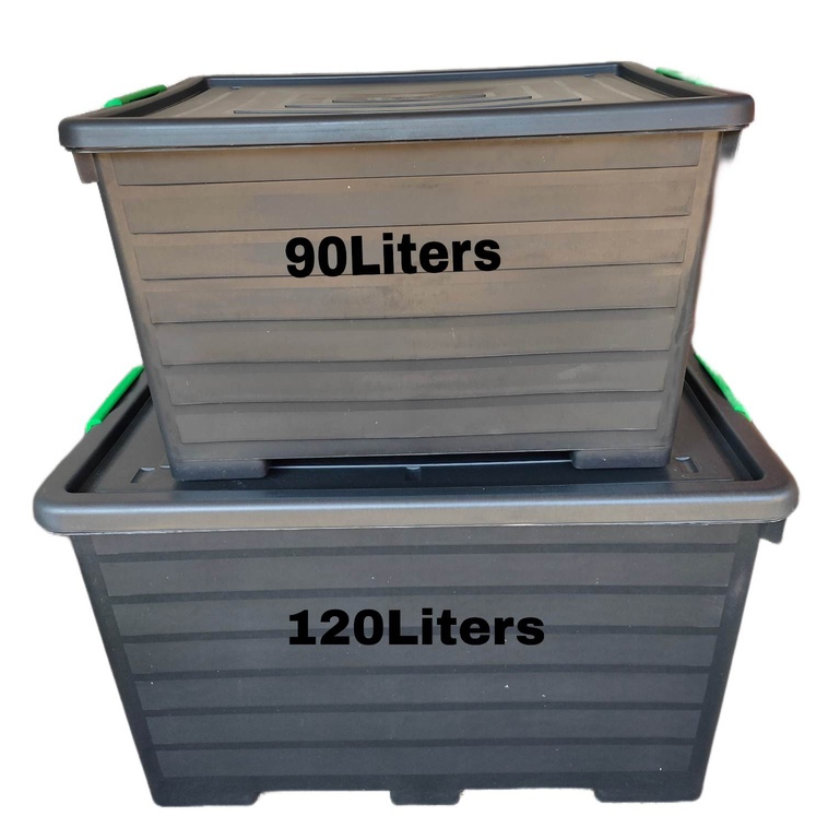 STORAGE BOX HEAVY DUTY with wheels 120L & 90L (maximum 3pcs per order