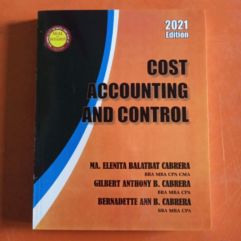 COST ACCOUNTING AND CONTROL By CABRERA Shopee Philippines