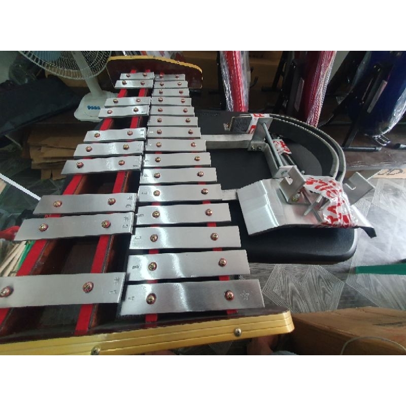 Marching Lyre with Bag, Beater and Carrier Marching Xylophone Band Lyre