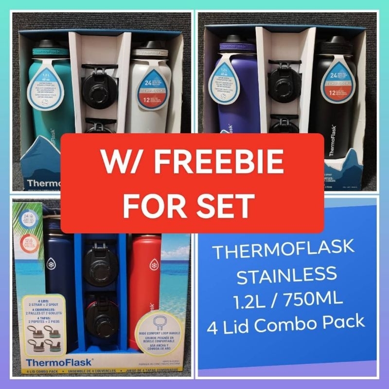 Thermoflask Doublewall Vacuum Insulated Stainless Steel 24 hours 1.2L