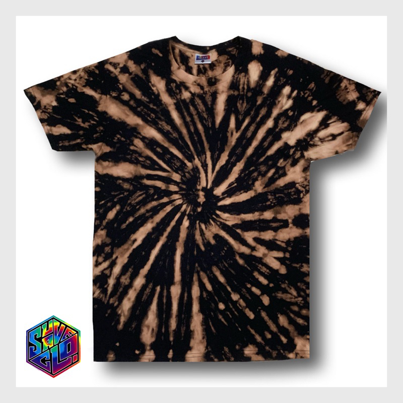 Tie Dye TShirt 100 Cotton (Black & Brown) Shopee Philippines