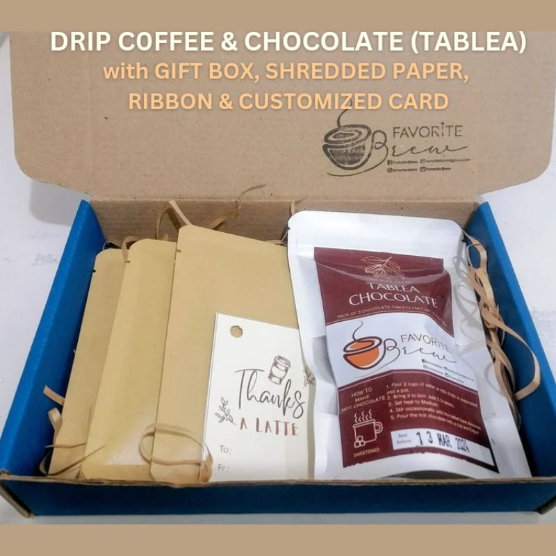 Set T1Tablea Chocolate & Drip Coffee Gift Set Unique Gifts Souvenirs
