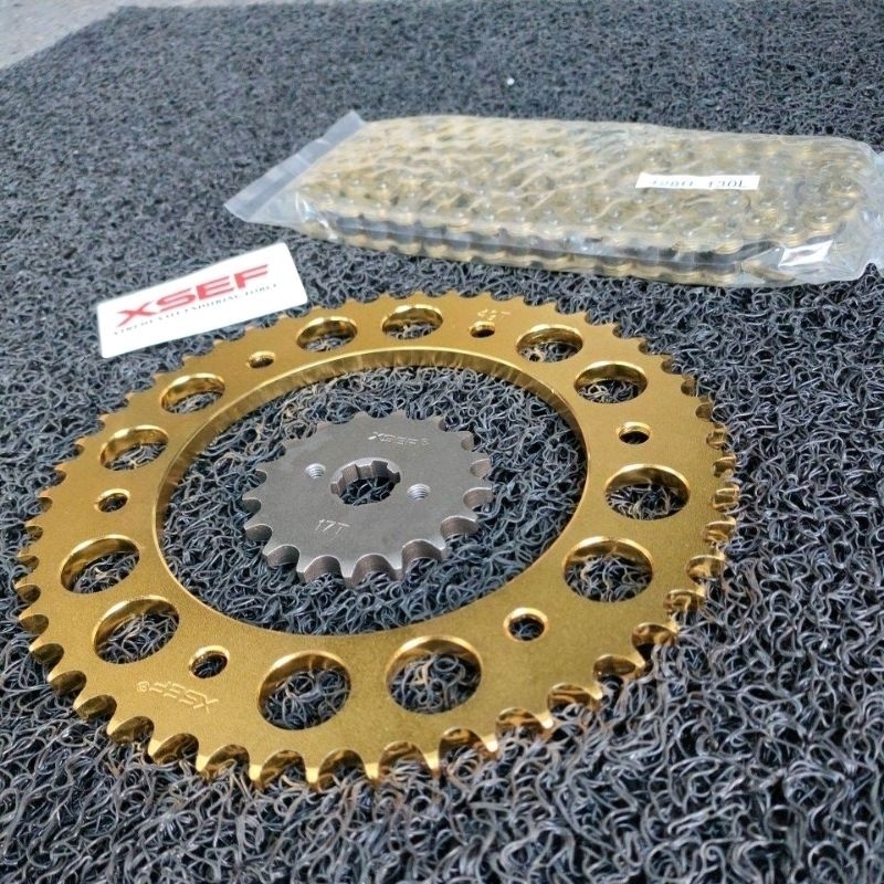 HONDA CRF150 XR150 SPROCKET SET GOLD Shopee Philippines