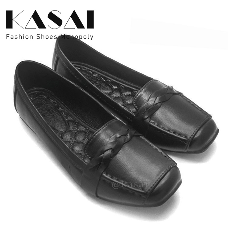 SHUTA Womens Rubber Shoes Black British style New Ladies School Office