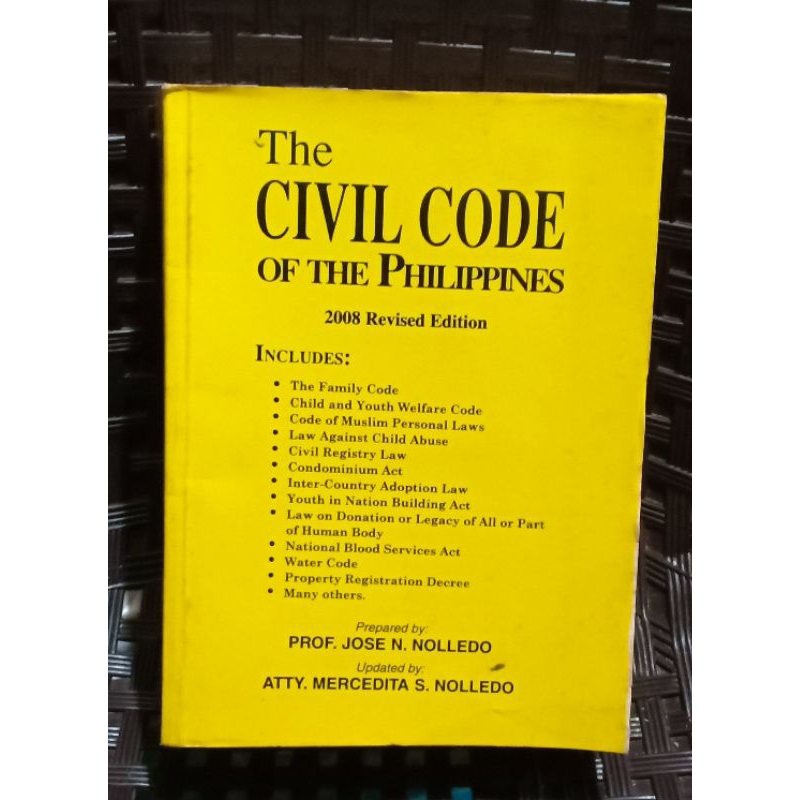 The Civil Code of the Philippines Shopee Philippines