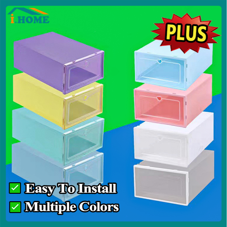 Plus Size Plastic Shoe Box Storage Organizer 6 Layer Shoe Rack