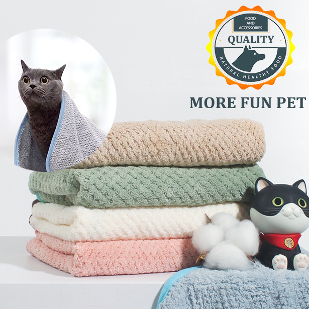 Dog Bath Towel Strong Water Absorbent Towel Pet Bath Towel Soft