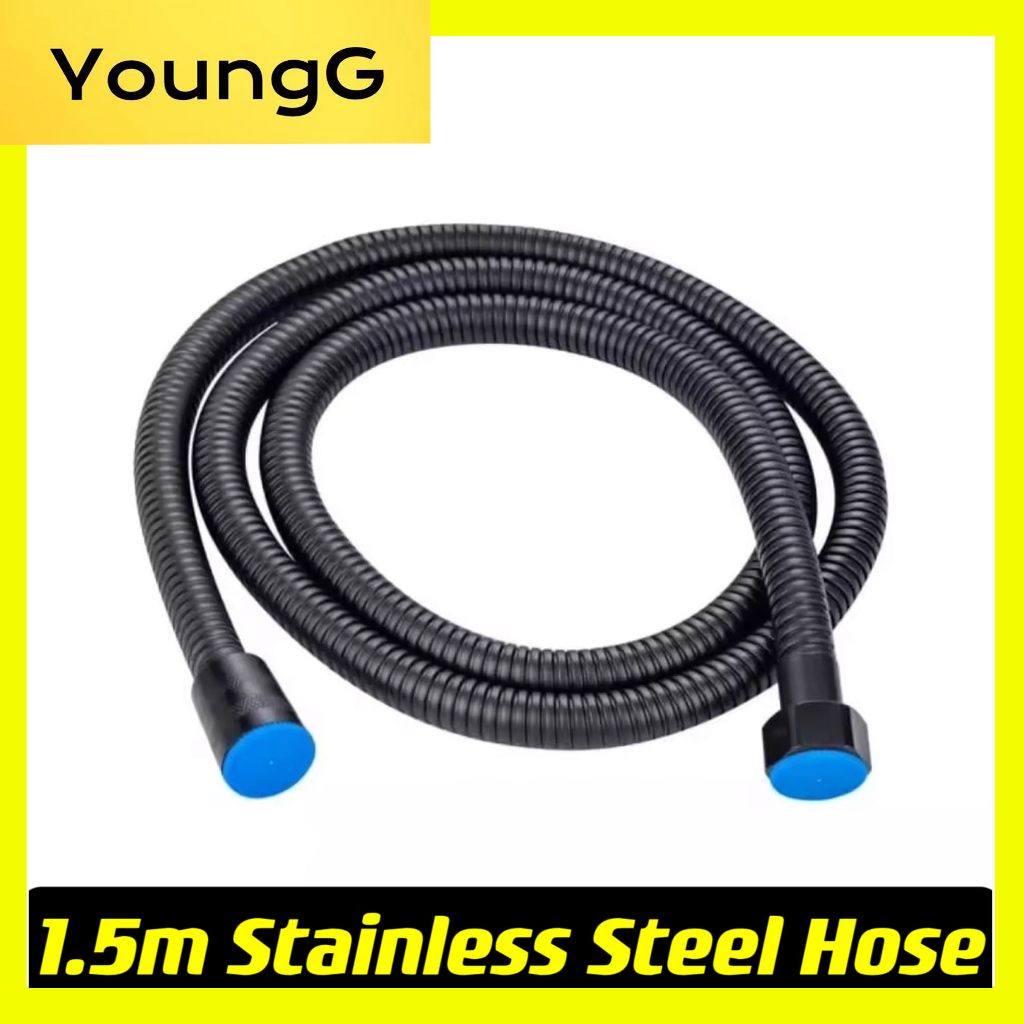 1.5m Stainless Steel Matte Black Shower Hose Shopee Philippines