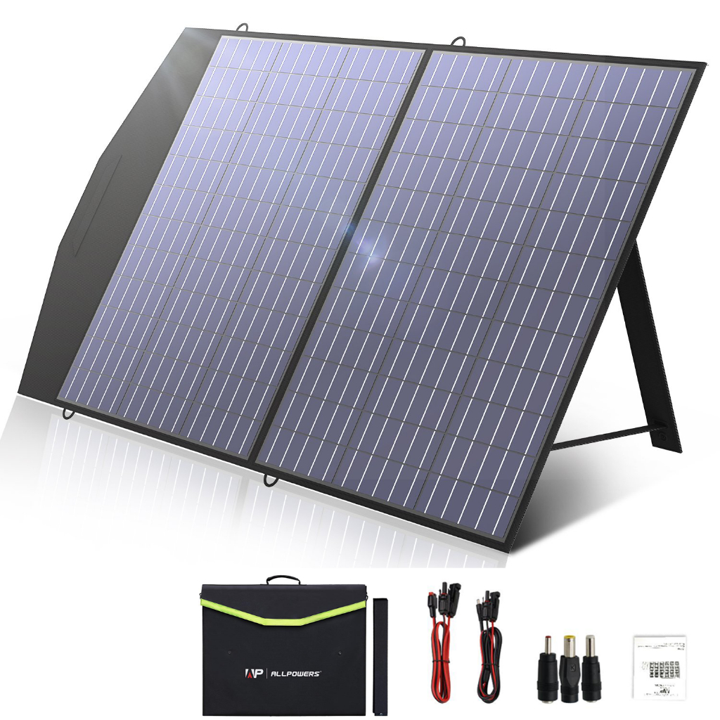 Allpowers 100w 140W foldable solar panel 18V Polycrystalline