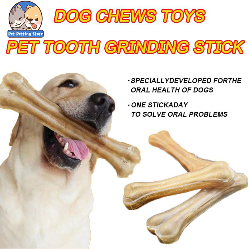 Dog Chews Toys Molar Healthy Teeth Chewing Cowhide Bones Pet Tooth