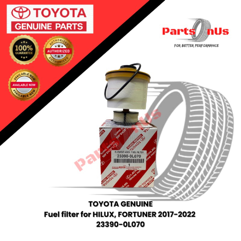 Toyota Genuine Fuel filter for HILUX, FORTUNER 20172022 233900L070