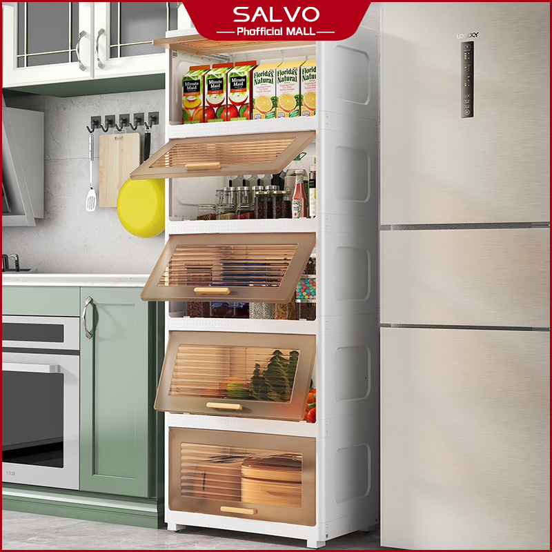 SALVO Kitchen pantry storage rack multifunction 5 layer with