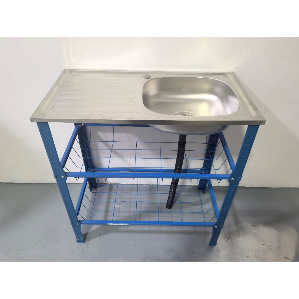 SANAPO 304 Stainless Steel Sink With Sink Stand/sink SIZE75CM*40CM