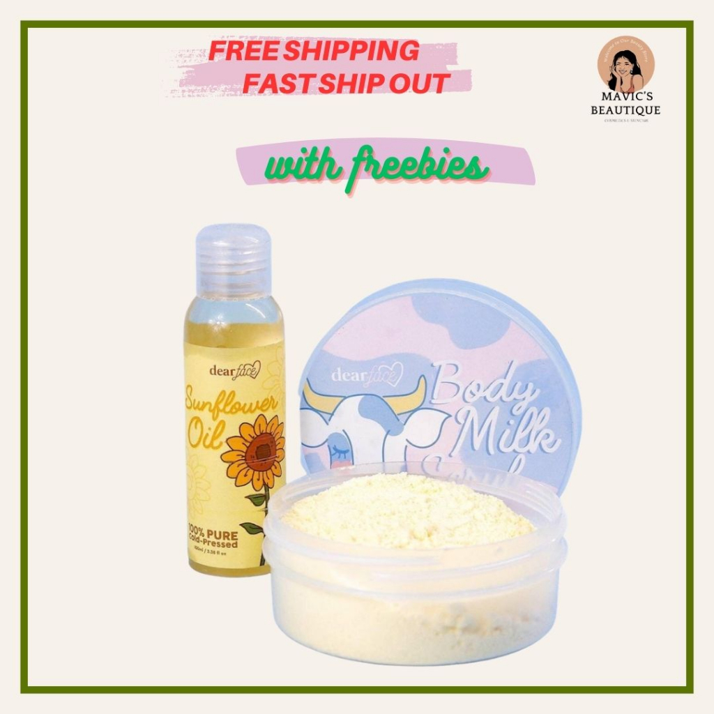 WHITENING MILK SCRUB & SUNFLOWER OIL Shopee Philippines