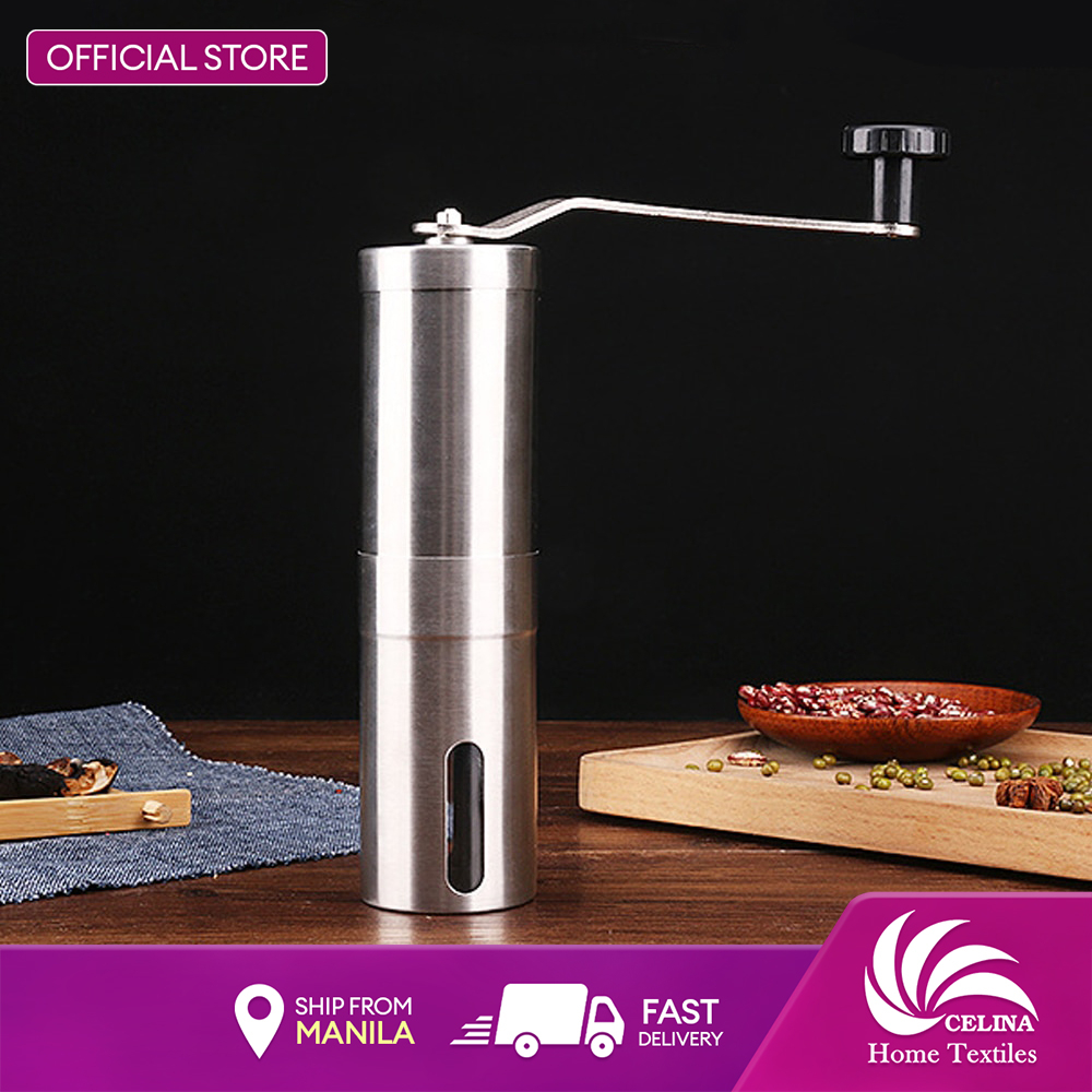 Celina Portable Manual Stainless Steel Coffee Grinder Adjustable Coffee