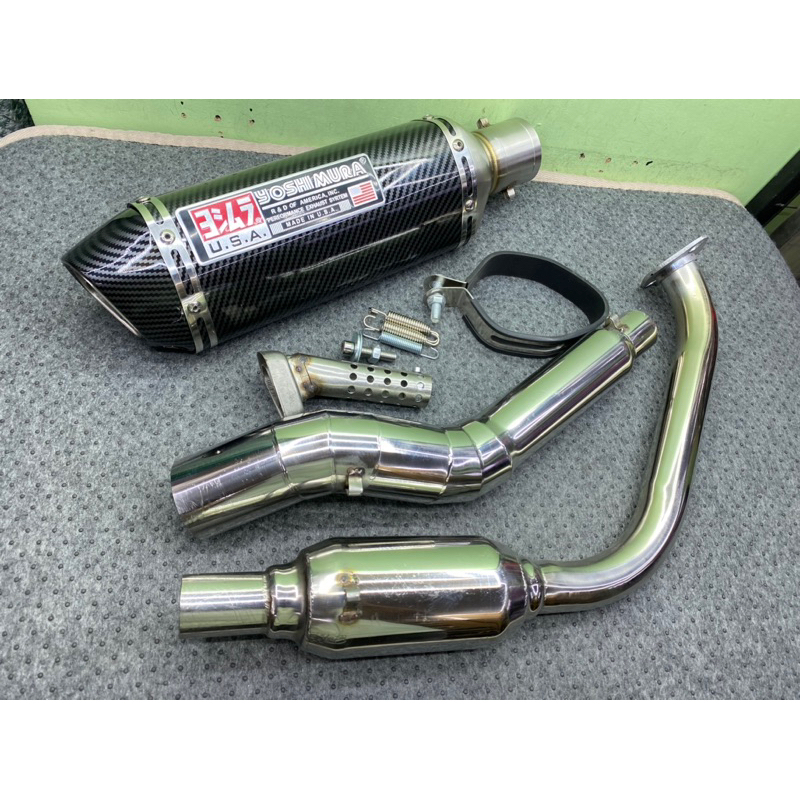 Yoshimura 370 with Elbow/Resonator for Yamaha R15 V3 R15M/V4 Mt15