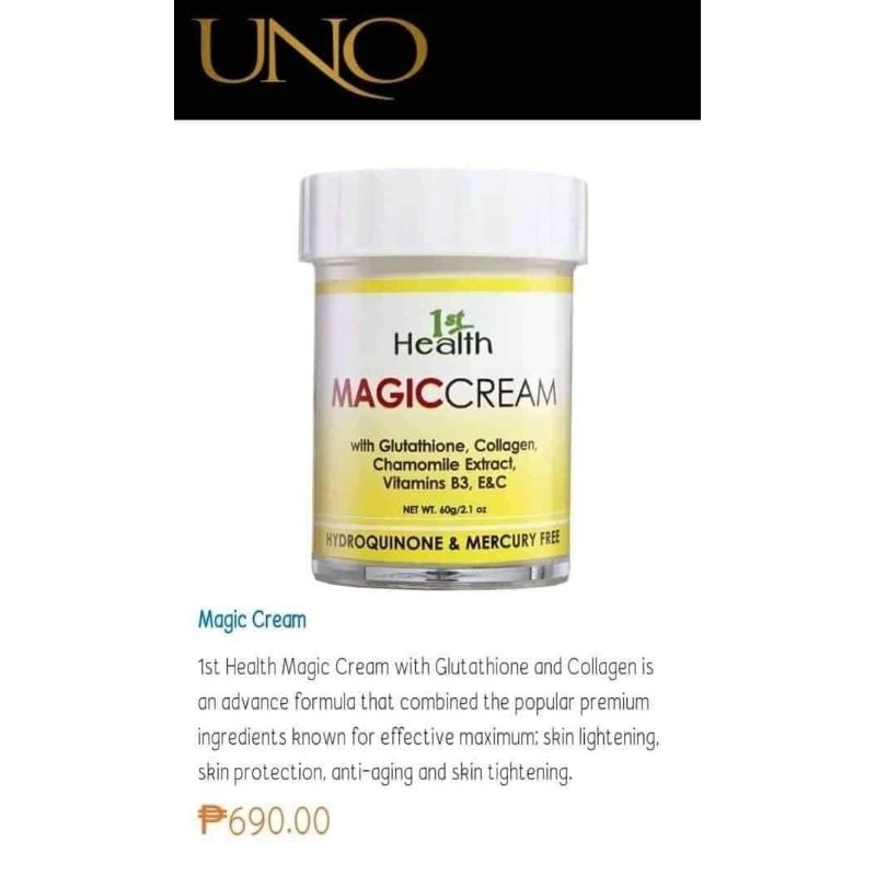 UNO MAGIC CREAM WITH COLLAGEN Shopee Philippines