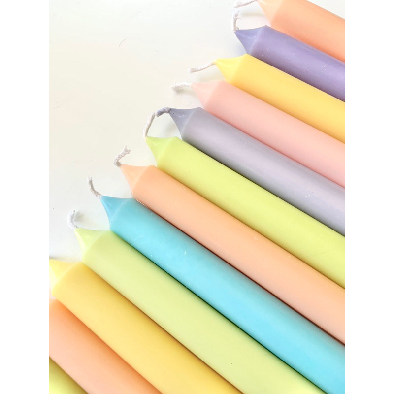 SCENTED COLORED TAPER CANDLES Shopee Philippines