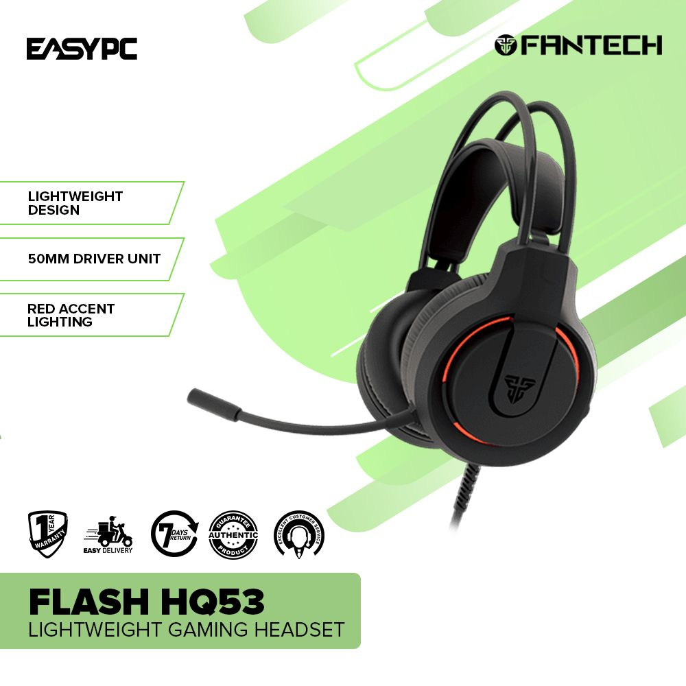 EasyPC Fantech Flash HQ53 Lightwieght Gaming Headset Shopee Philippines