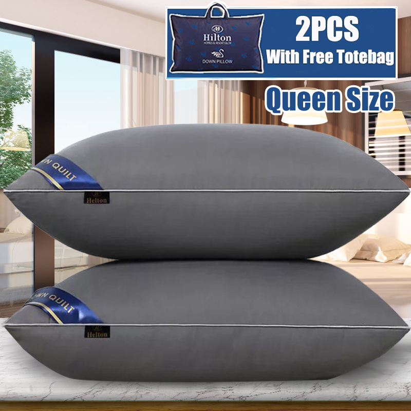 Hilton Fivestar Hotel Pillows Replace Down Soft 100 Cotton Fabric 19