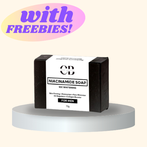 CB NIACINAMIDE SOAP WITH 10X WHITENING FOR MEN All Skin Types. Oil