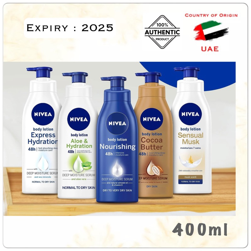 Nivea Body Lotion 400ml UAE Origin 🇦🇪🇦🇪🇦🇪 Shopee Philippines