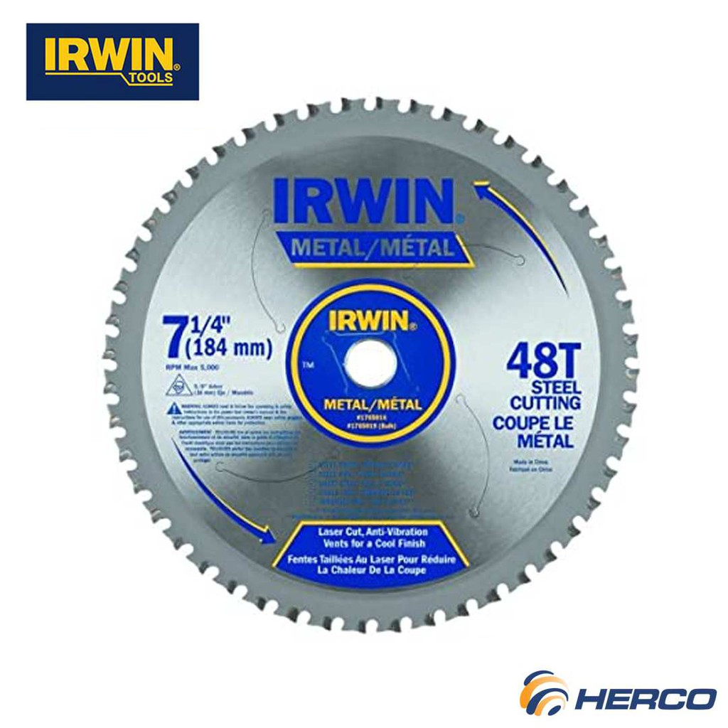 Irwin Metal Cutting Blade Circular Saw Blade 184mm (7 1/4 ) T4935555ANZ Shopee Philippines